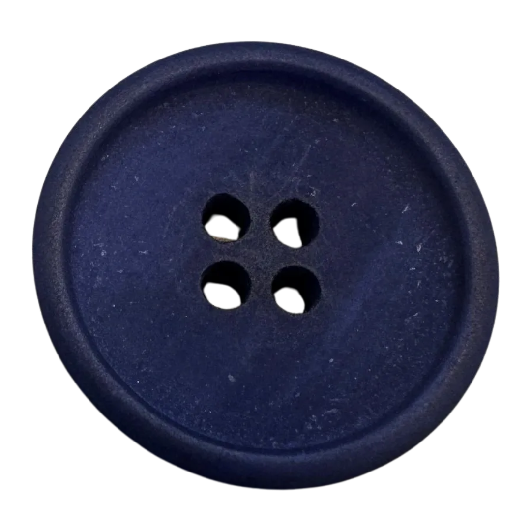 Navy Blue Buttons 18mm – Recycled Paper & Polyester by Union Knopf – Sold Individually