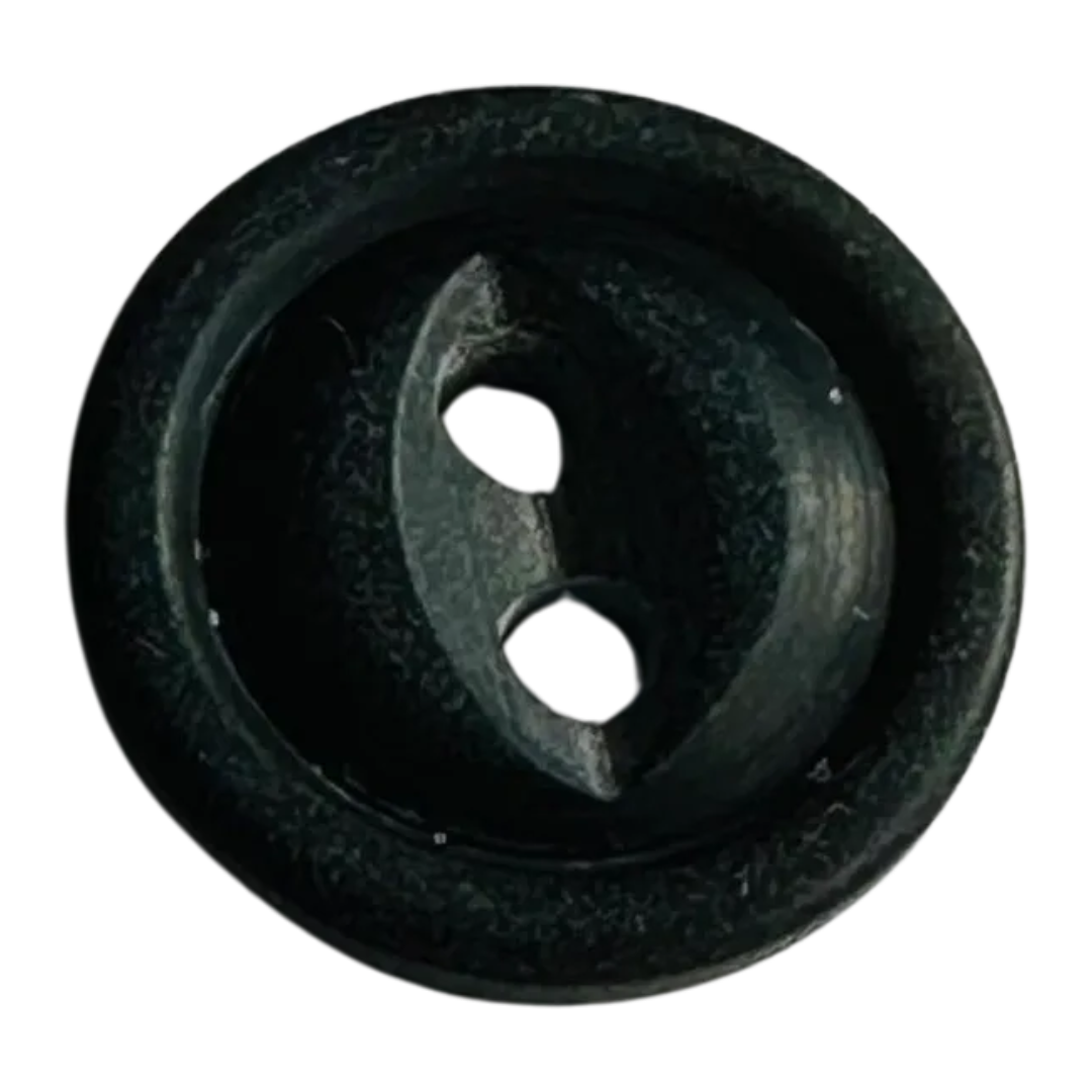 Black button 11.5mm matte finish sold individually