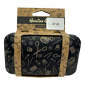 Travel Sewing Kit – Compact Case with Essential Tools – Black Sewing Print