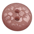 Pink button 12mm floral damask design sold individually