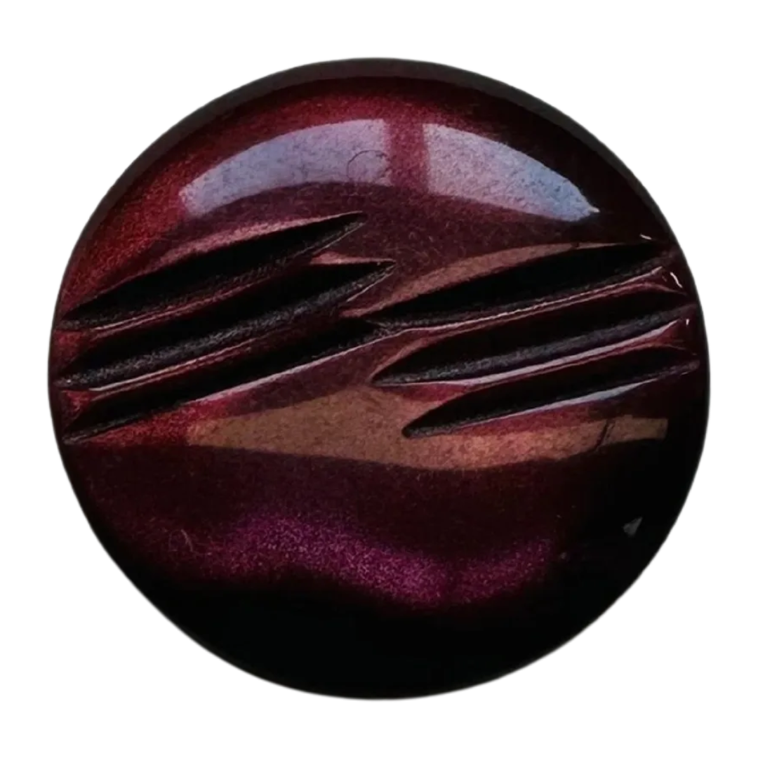 Burgundy Shank Button – 15mm – Sold Individually