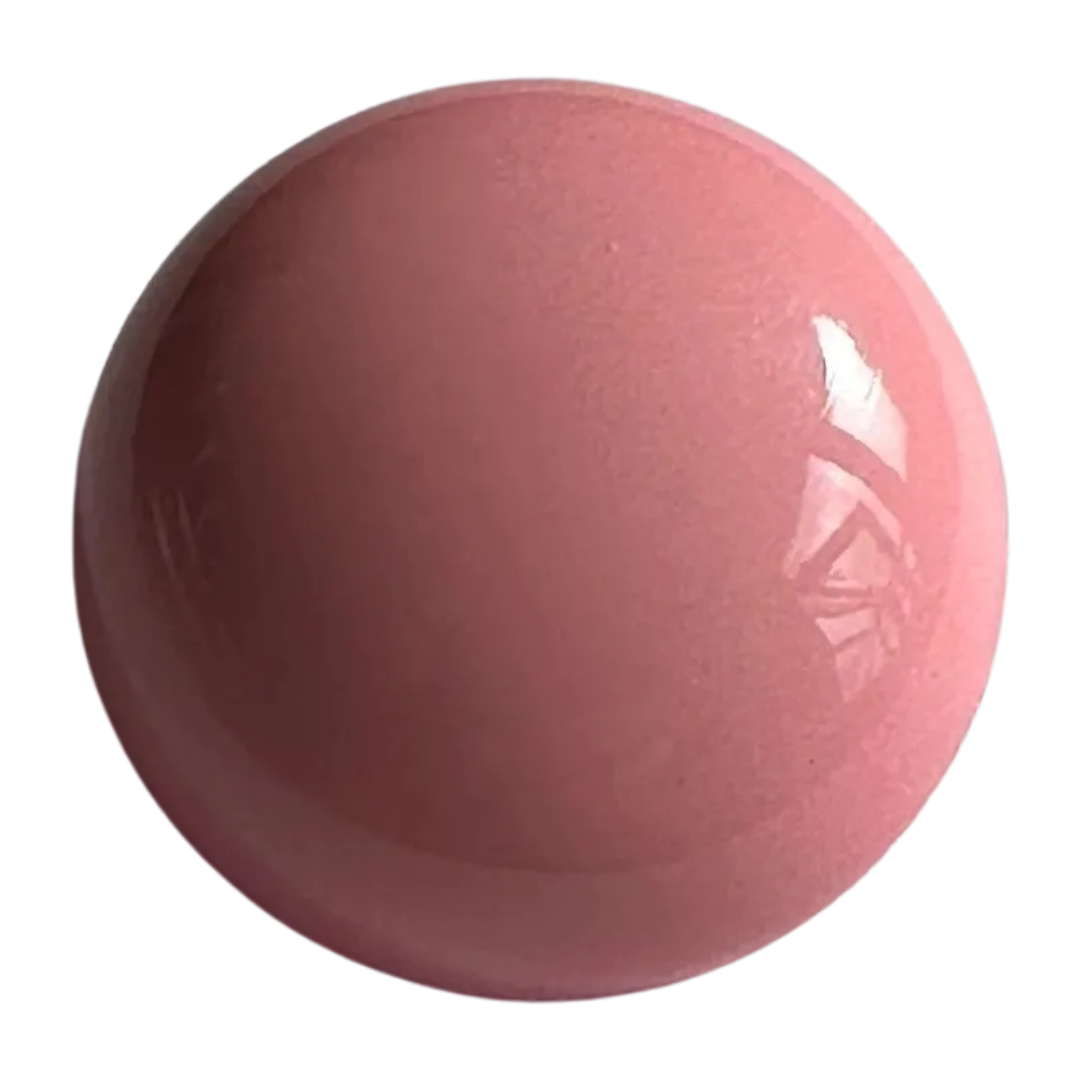 Pink button 20mm glossy half ball design sold individually