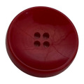 Red Coat Button – 28mm Bevelled Sew Through Button – Sold Individually