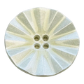 Cream Button – 25mm Pearlised Faceted Sew Through Button – Sold Individually