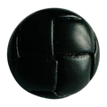 Brown button 15mm football design sold individually