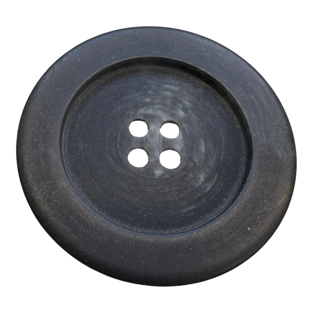 Grey Coat Button 34mm – Large Matte Finish – Sold Individually