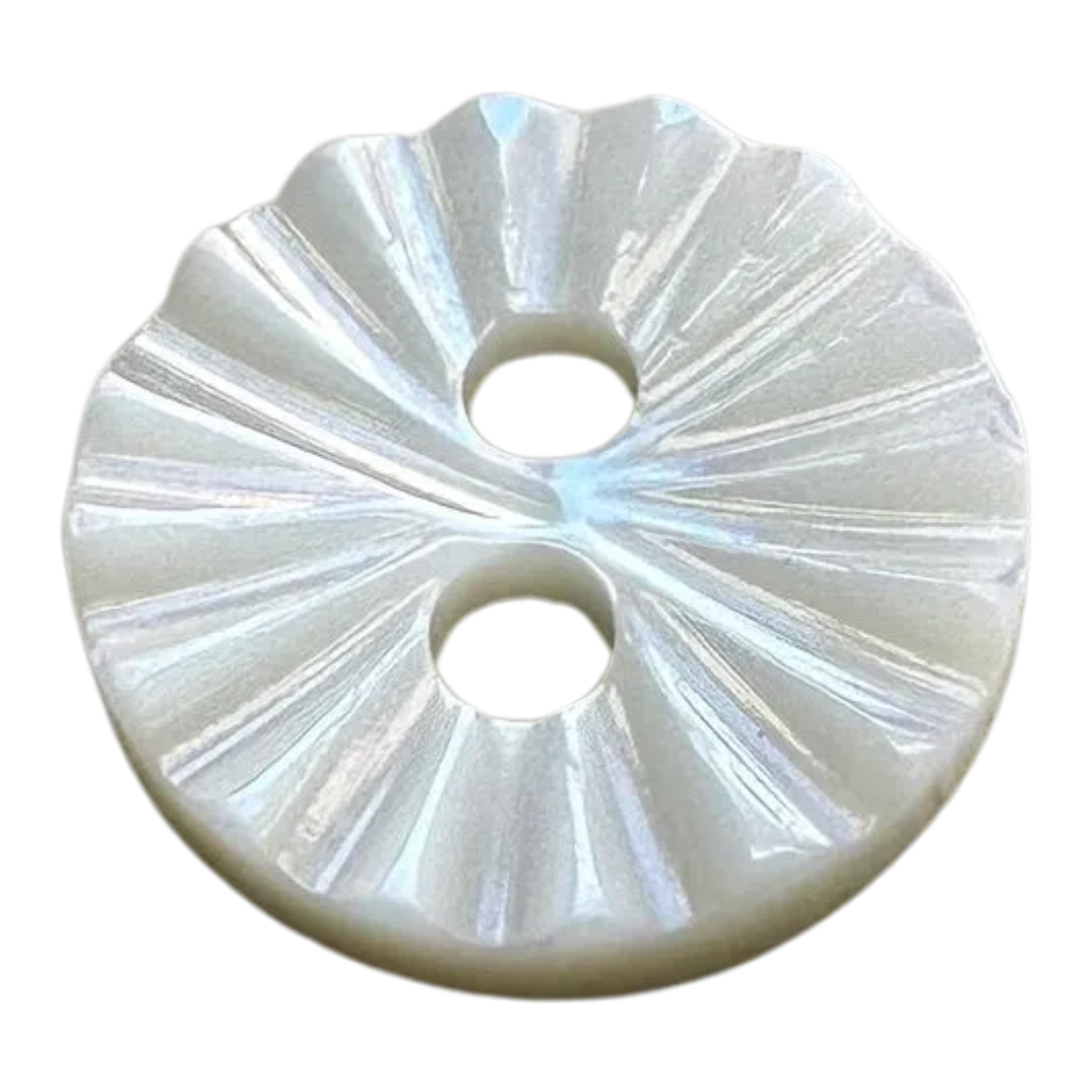 Cream Mother of Pearl Button – 12mm Shell Button – Sold Individually
