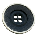 Black Two-Tone Buttons – 19mm (30L / 3/4") Cardigan & Jacket – Sold Individually