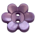 Orchid purple button pearlised daisy design sold individually