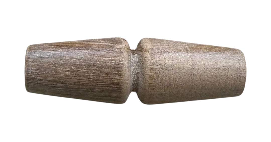 Wooden Toggle Button 35mm – Natural Wood Coat & Cardigan Toggle – Single Hole – Sold Individually