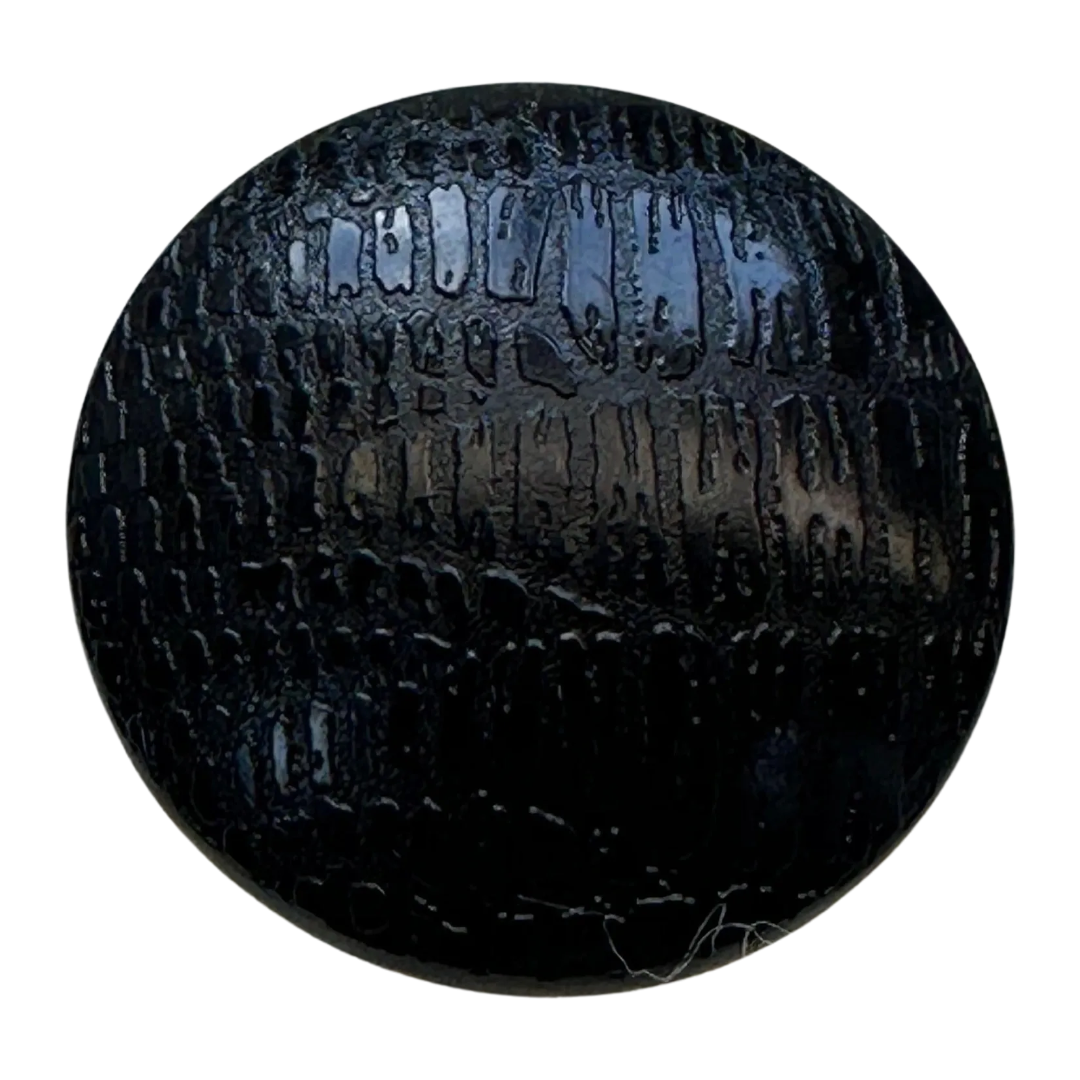 Black Textured Button – 25mm Designer Style Coat & Cardigan Button – Sold Individually