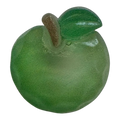 Green Apple Button – 20mm – Glossy Novelty Design