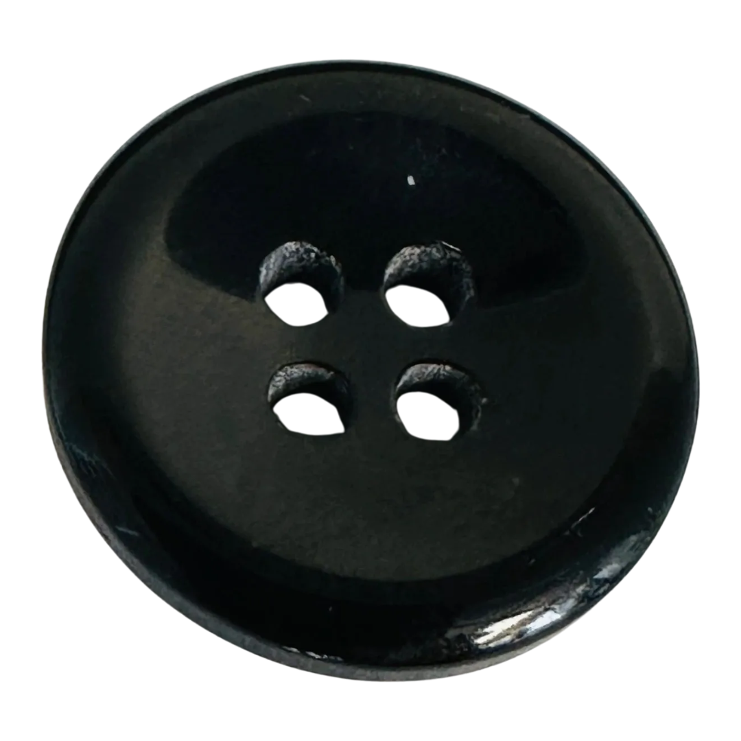 Black buttons 19mm gloss finish sold individually