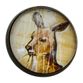 Kangaroo Glass & Metal Button – 22mm – Shank Back – Sold Individually