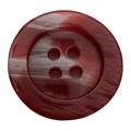 Brick red button 20mm pearly ombre finish sold individually