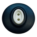 Navy Dill Button – 25mm Matt Finish with White Centre – Sold Individually