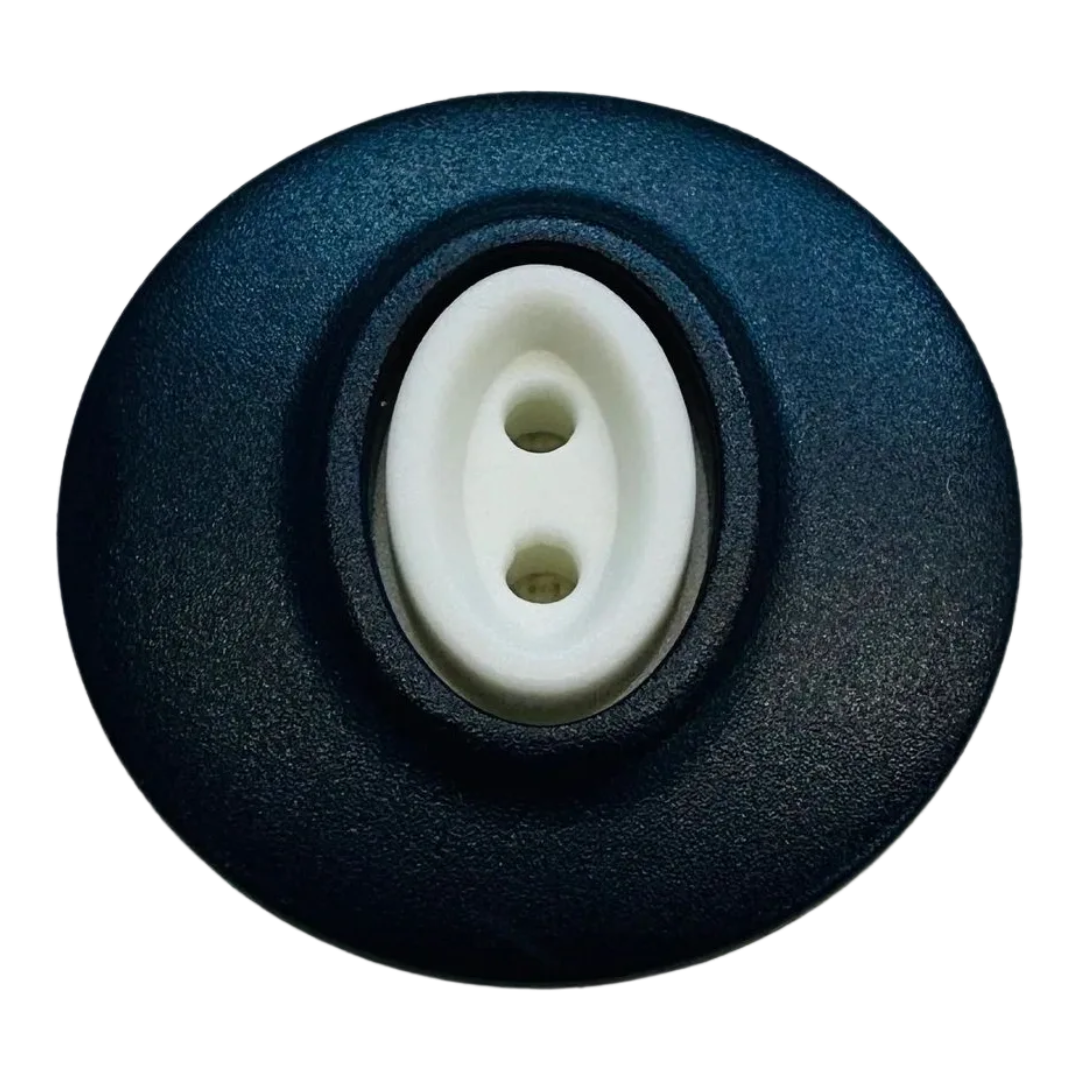 Navy Dill Button – 25mm Matt Finish with White Centre – Sold Individually