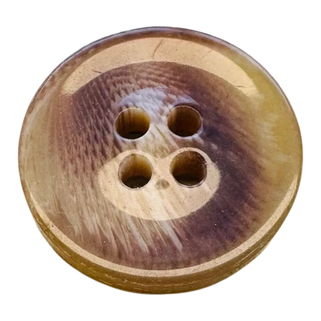 Caramel Marbled Cardigan Button – 18mm, 28L, 11/16 inch – Sold Individually
