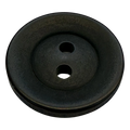 Black button 18mm matte finish sew-through sold individually