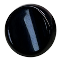 Black Hand Dyed Button 18mm (28L / 11/16”) – Bevelled Edge Shank Button – Sold Individually
