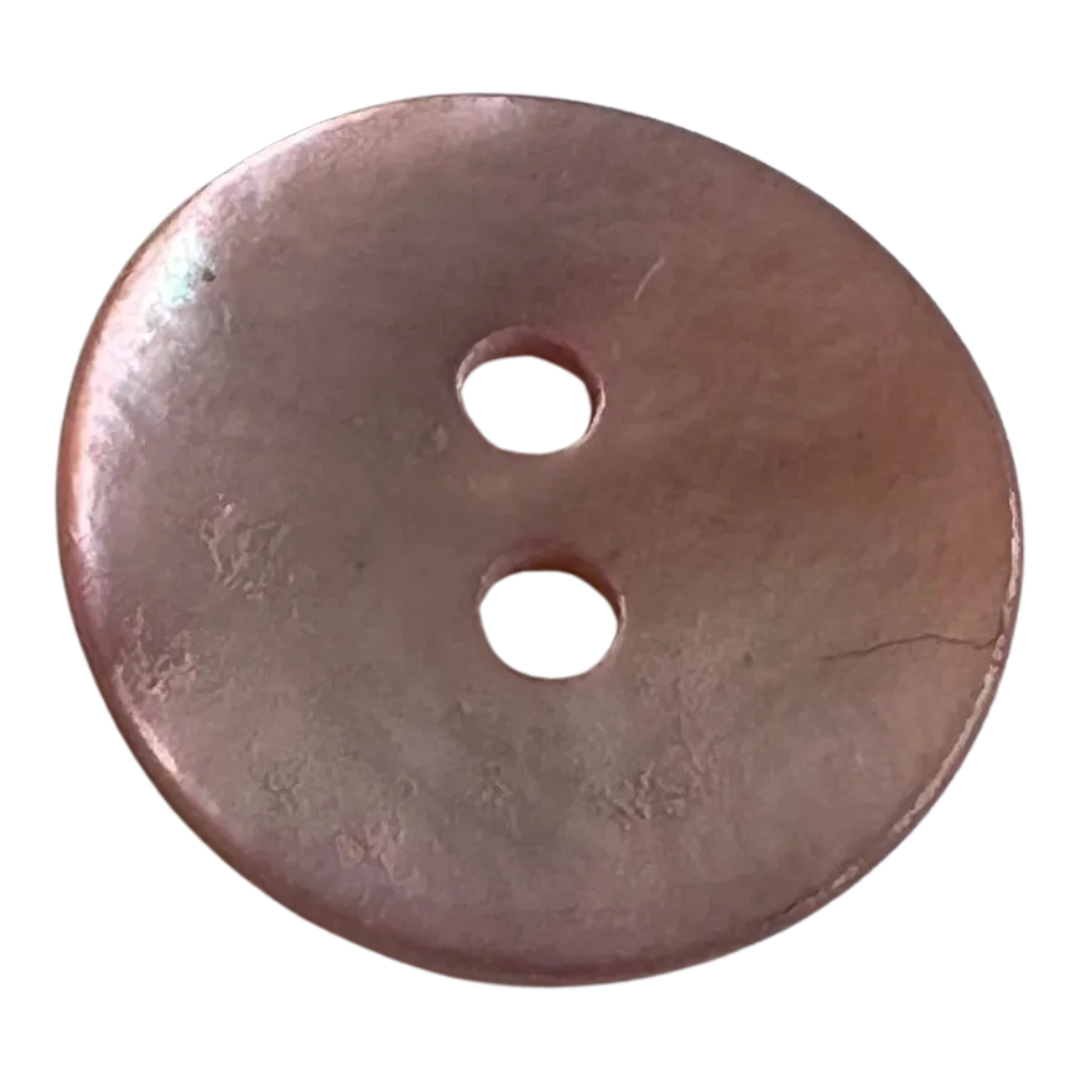 Pink button 15mm eco agoya shell sold individually