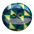 Geometric Cardigan Button – 23mm Patterned Button – Sold Individually