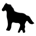 Black Horse Buttons 20mm – Pony Shaped Buttons – Sold Individually