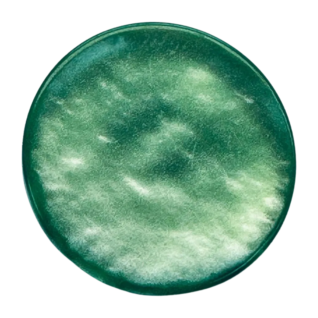 Green button 22mm on a shank sold individually