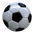 Football Buttons 17mm – Black & White Novelty Design – Sold Individually