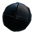 Genuine Leather Button 28mm (44L / 1 1/8”) – Black Vintage Style – Sold Individually