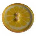 Lemon slice button 23mm transparent design sold individually