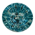 Turquoise button 18mm jewel effect finish sold individually