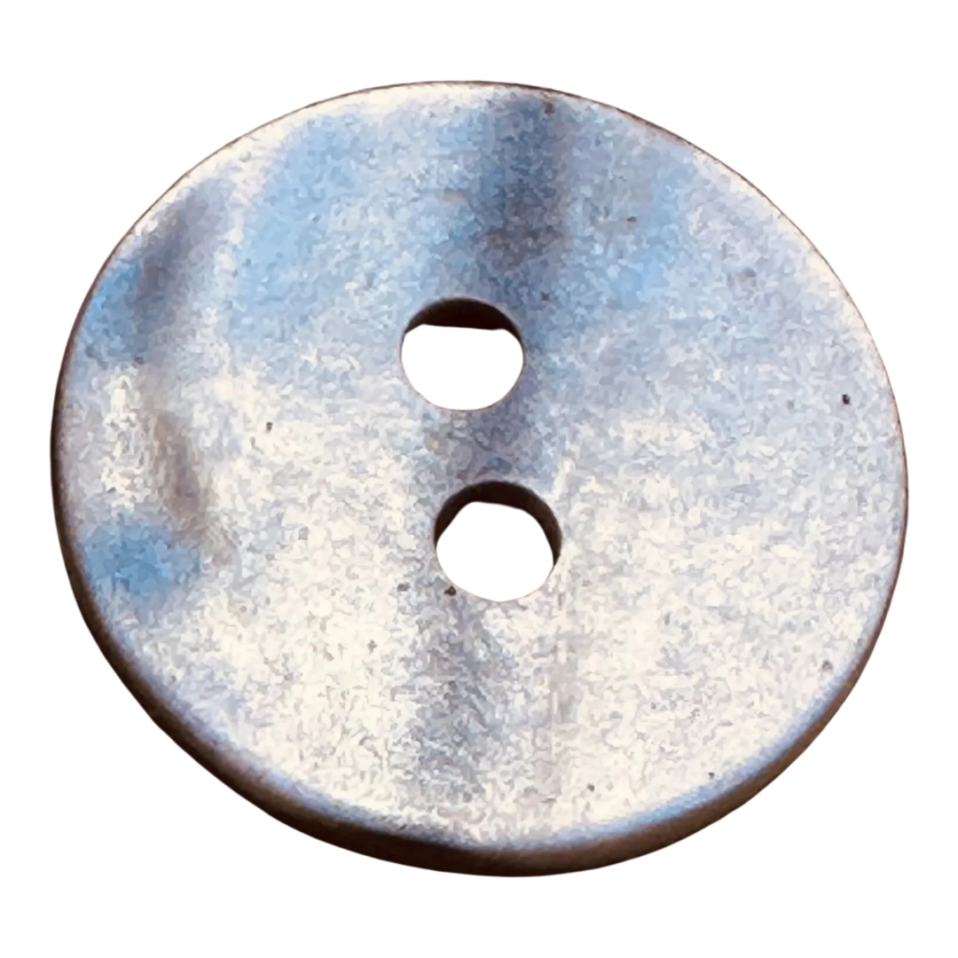Grey buttons 15mm pearly finish sold individually