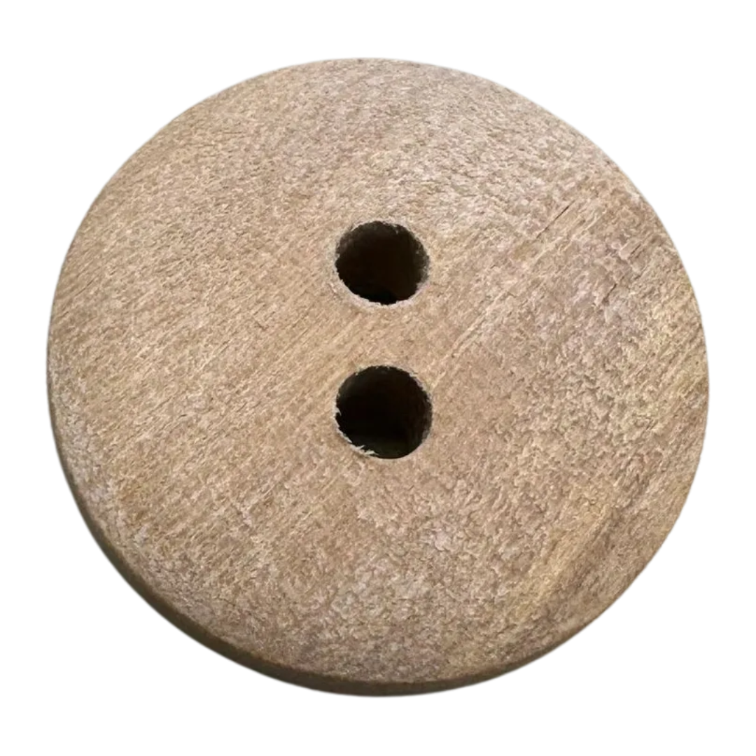 Spanish Olive Wood Button – 23mm Natural Wooden Button – Sold Individually