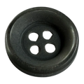 Grey button 15mm matte finish sold individually