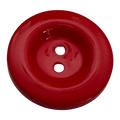 Red button 30mm classic style glossy finish sold individually