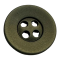 Olive green button 15mm soft sheen finish sold individually