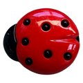 Ladybird Button – 21mm – Glossy Shank Button – Sold Individually