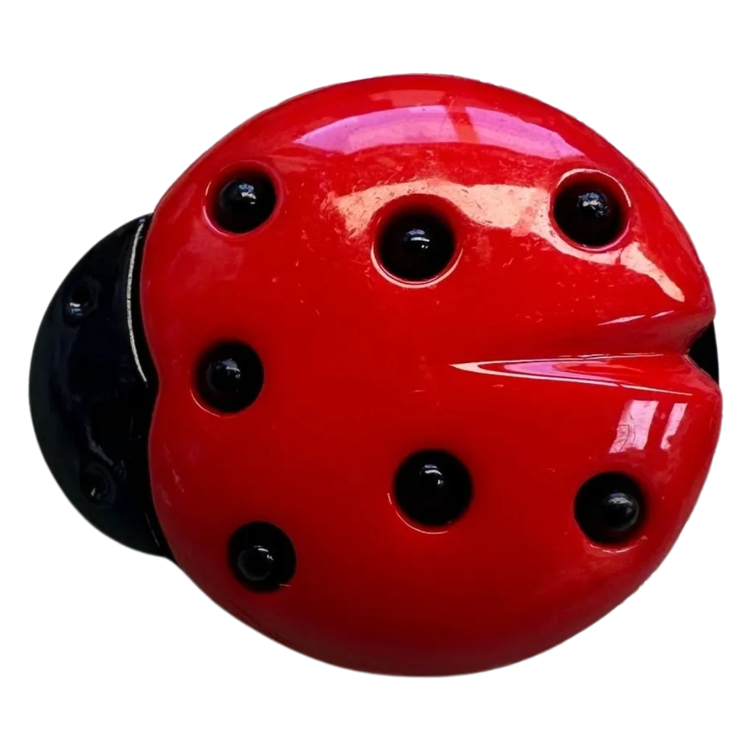 Ladybird Button – 21mm – Glossy Shank Button – Sold Individually