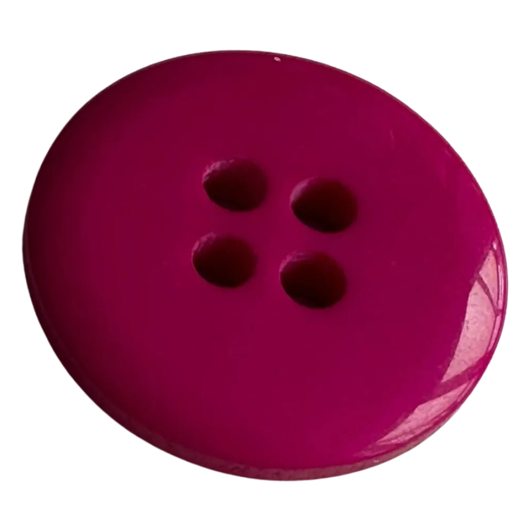 Shocking pink button 23mm with a glossy finish sold individually