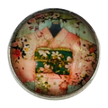 Japanese Kimono Glass & Metal Button – 22mm – Shank – Sold Individually