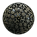 Silver Tone Metal Jacket Button 23mm – Ornate Floral Scroll Design – Sold Individually