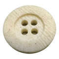 Cream Textured Button 18mm – Natural Finish – Sold Individually