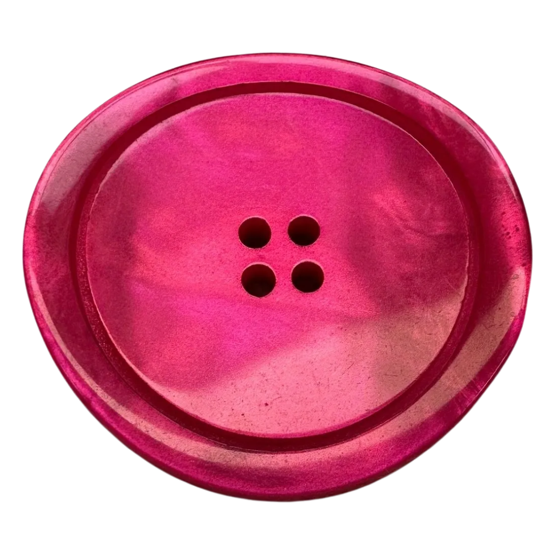 Pink Coat & Jacket Button – 25mm Pearlised Finish – Sold Individually