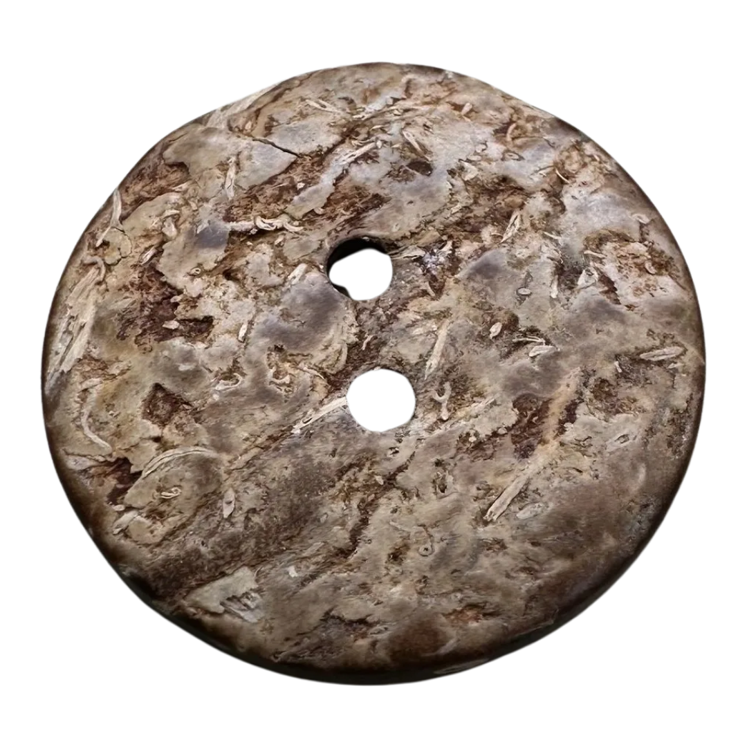 Coconut Shell Button – Natural Brown – 23mm – Eco Button – Sold Individually