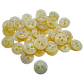 Lemon Sparkle Buttons – 13mm – Pack of 40 knitting and sewing