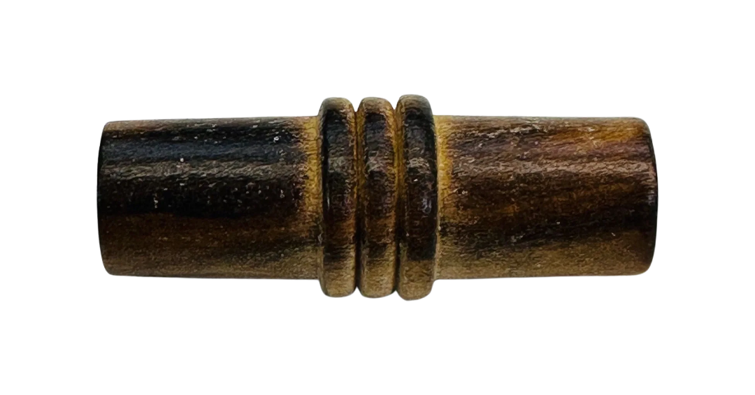 Burnt wood toggle button 30mm sold individually