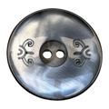 Grey Pearl Button 20mm – Subtle Iridescent Finish – Sold Individually