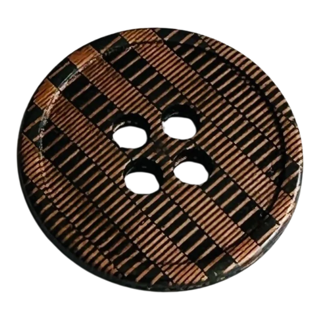 Metal button 15mm copper and gunmetal-tones sold individually