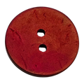 Red Coconut Shell Button 23mm Natural Textured Coat Cardigan Button